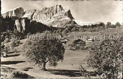 Braunwald GL Haus Bergfrieden mit Eggstoecke Kat. Braunwald