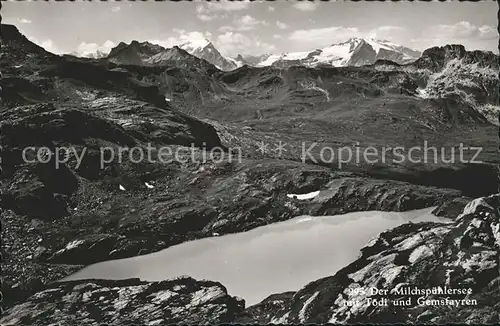 Toedi Milchspuelersee und Gemsfayren Leglerhuette Kat. Toedi