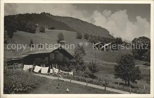 Braunwald GL Bauernhaeuser Kat. Braunwald