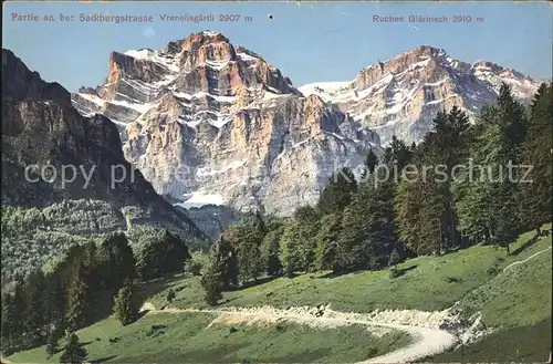 Glaernisch Sackbergstrasse Vrenelisgaertli Ruchen Kat. Glaernisch