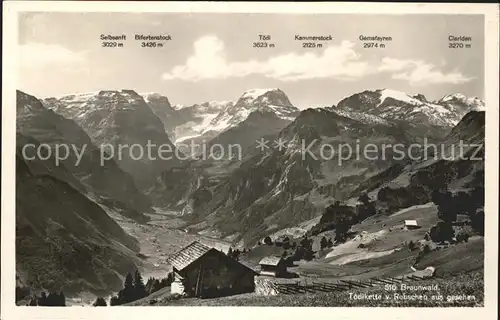 Braunwald GL Toedikette von Rubschen gesehen Kat. Braunwald