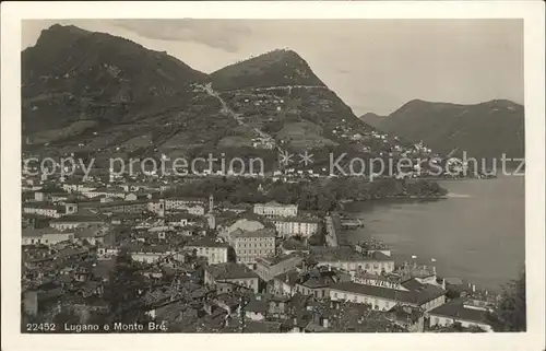 Lugano TI Lago e Monte Bre Kat. Lugano