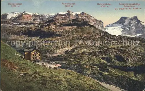 Klausenpass Hotel Pension Klausenpasshoehe Emanuel Schillig Kat. Klausen