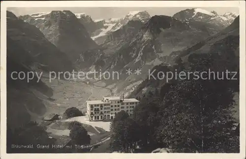 Braunwald GL Grandhotel mit Toedikette Kat. Braunwald