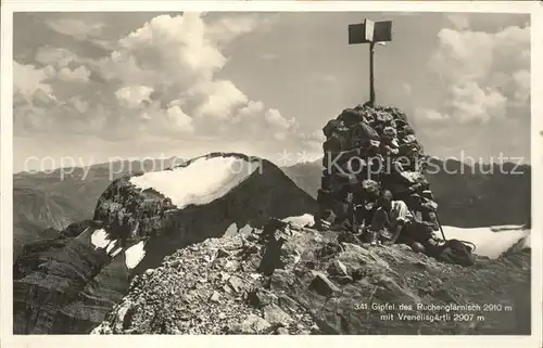 Glaernisch Gipfel der Ruchenglaernisch mit Vrenelisgaertli Kat. Glaernisch