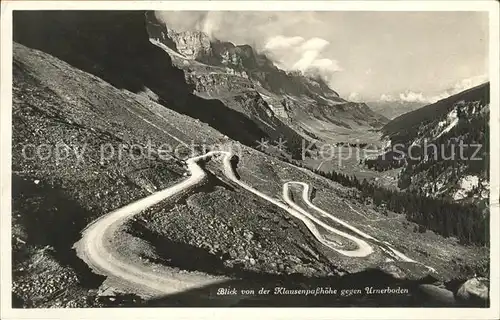 Klausenpass Urnerboden Kat. Klausen