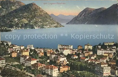 Paradiso Lago di Lugano Seepanorama Kat. Paradiso