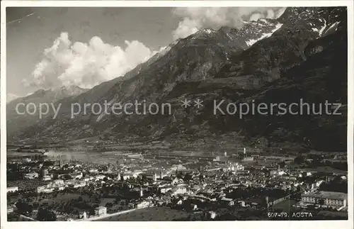Aosta Fliegeraufnahme Kat. Aosta