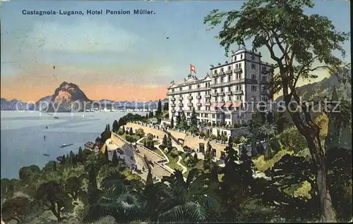 Lugano TI Castagnola Hotel Pension Mueller Kat. Lugano