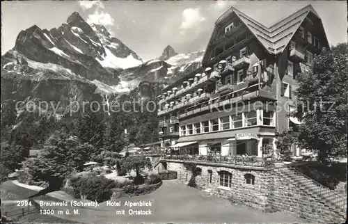 Braunwald GL Hotel Alpenblick mit Ortstock Kat. Braunwald