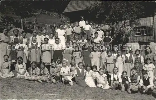 Muehlehorn Ferienlager Erkelin Kinger Gruppenfoto Kat. Muehlehorn