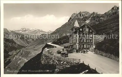 Klausenstrasse Hotel Klausenpasshoehe Autos Kat. Klausen