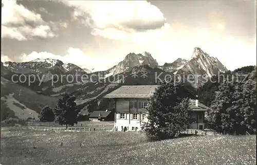 Schoenried Ferienheim Buebebaerg Rueblihorn und Gumfluh Kat. Schoenried