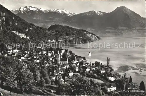 Vitznau mit Vierwaldstaettersee Kat. Vitznau