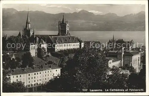 Lausanne VD CathÃ©drale et UniversitÃ© / Lausanne /Bz. Lausanne City