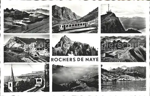 Rochers de Naye Ansichten Berghaus Bahn Kat. Rochers de Naye