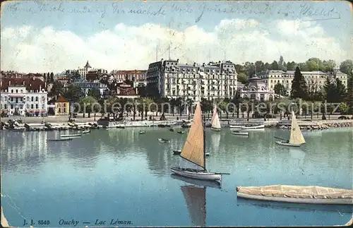 Ouchy Lac Lemon Boote Kat. Lausanne