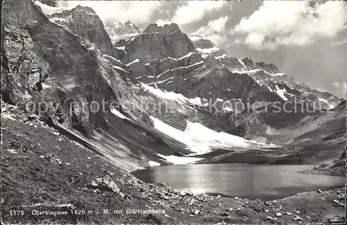 Oberblegisee mit Glaernischkette Kat. Luchsingen