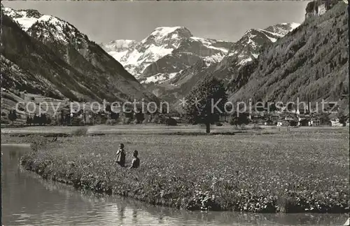 Toedi Kinder am Fluss im Glarner Hinterland Kat. Toedi