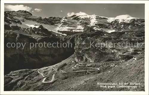 Klausenstrasse mit Claridengruppe Kat. Klausen