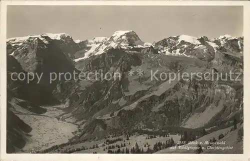 Toedi Toedigruppe vom Braunwald gesehen Kat. Toedi