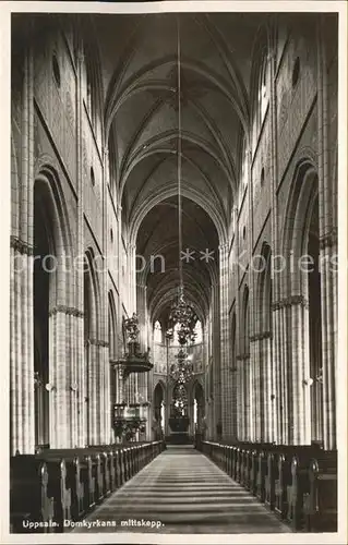 Uppsala Domkyrkans mittskepp Kirche Kat. Uppsala