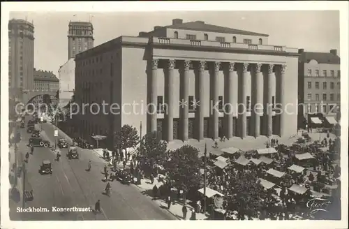 Stockholm Konserthuset Konzerthaus Kat. Stockholm