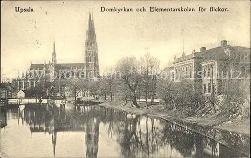 Uppsala Domkyrkan och Elementarskolan foer flickor Kat. Uppsala