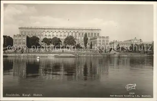 Stockholm Kungl Slottet Schloss Kat. Stockholm