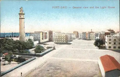 Port Said General view and the Light House Kat. Port Said