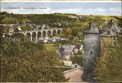 Luxembourg Luxemburg Pfaffenthal et Clausen Turm Viadukt / Luxembourg /