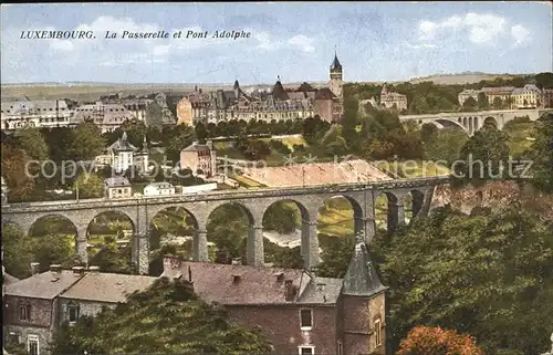 Luxembourg Luxemburg La Passerelle et Pont Adolphe / Luxembourg /