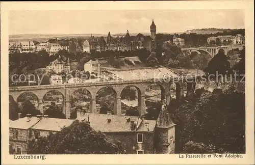 Luxembourg Luxemburg La Passerelle et Pont Adolphe / Luxembourg /