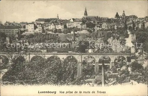 Luxembourg Luxemburg Vue prise de la Route de Treves Viaduc / Luxembourg /