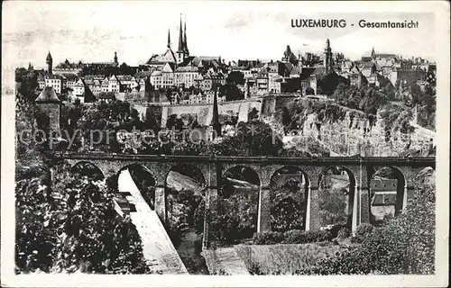 Luxembourg Luxemburg Gesamtansicht Viadukt / Luxembourg /