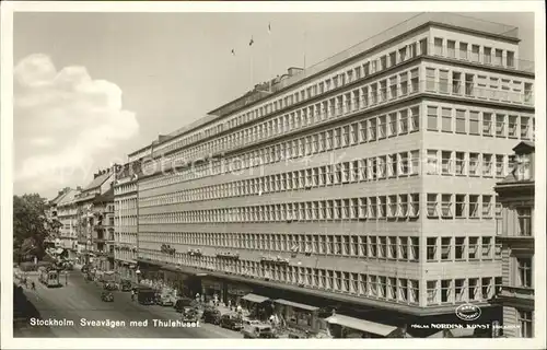 Stockholm Sveavaegen med Thulehuset Kat. Stockholm