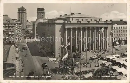 Stockholm Konserthused och Kungsgatan Konzerthaus Kat. Stockholm