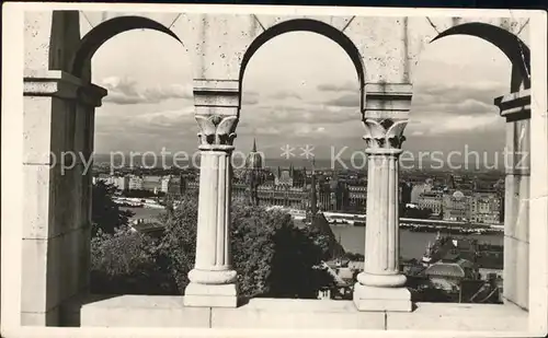 Budapest Aussicht mit Parlament Kat. Budapest