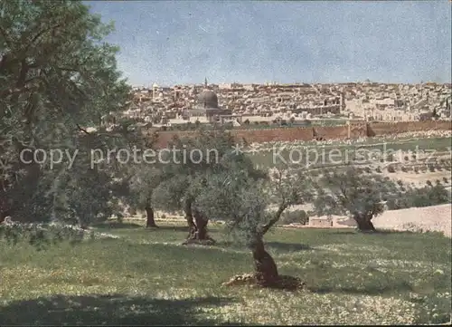 Jerusalem Yerushalayim Blick vom Oelberg Kat. Israel