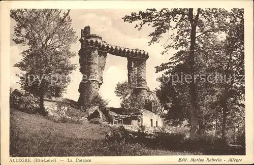 Allegre Haute Loire La Potence Kat. Allegre