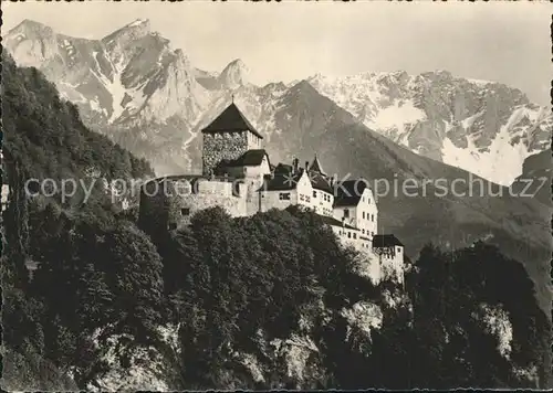 Vaduz Schloss Alpenpanorama Kat. Vaduz