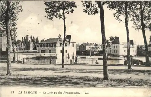 La Fleche Le Loir vu des Promenades Kat. La Fleche