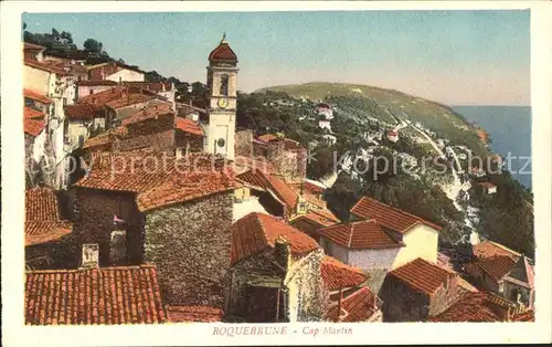 Roquebrune Cap Martin Vue generale Eglise Kat. Roquebrune Cap Martin