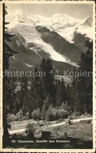 Chamonix Glacier des Bossons Gletscher Kat. Chamonix Mont Blanc