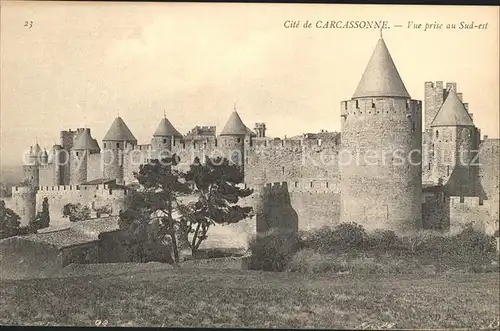 Carcassonne La Cite Festungsanlage Kat. Carcassonne