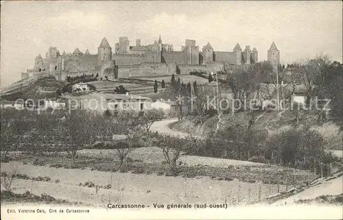 Carcassonne Vue generale de la Cite Festungsanlage Kat. Carcassonne