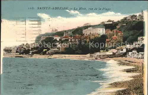 Sainte Adresse La Heve vue de la Plage Kat. Sainte Adresse