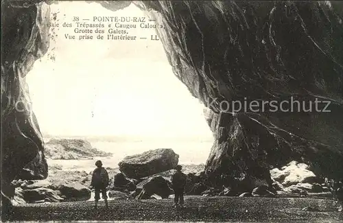 Pointe du Raz Baie des Trepasses Grotte des Galets Kat. Plogoff