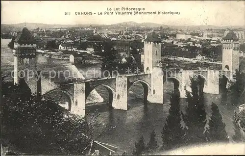 Cahors Pont Valentre Monument historique Kat. Cahors