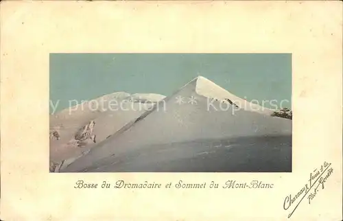 Chamonix Bosse du Dromadaire et Sommet du Mont Blanc Kat. Chamonix Mont Blanc
